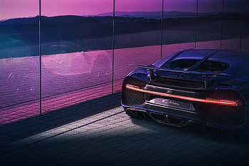 Bugatti Chiron Rear 2022 , bugatti-chiron, bugatti, cars, behance, 2022-cars HD wallpaper