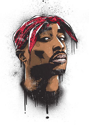 2pac' Poster by Bokka Boom. Displate. Tupac , , Tupac art, Dope Tupac HD phone wallpaper