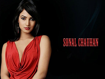Sonal chauhan, sexy, hot, red, beauty HD wallpaper