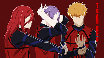Blue Lock - Team Red, Reo Mikage, Hyoma Chigiri, Anime, Blue lock HD wallpaper