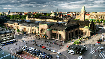 Helsinki Central Railway Station, Finland HD wallpaper