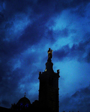 notre dame de la garde, marseille, ecib HD phone wallpaper