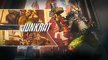 Junkrat, Explosive mayhem, Chaotic gameplay, Overwatch hero HD wallpaper