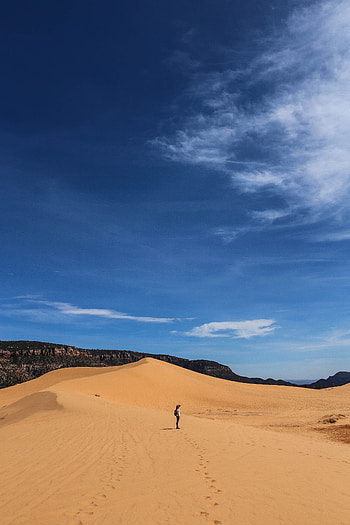 Nature, Sand, Desert, Journey, Human, Person, Tourist HD phone wallpaper