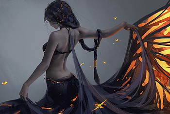 Anime Girl Ghostblade, anime-girl, anime HD wallpaper