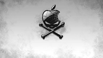 ... Background Full . black, apple, bones, skull HD wallpaper