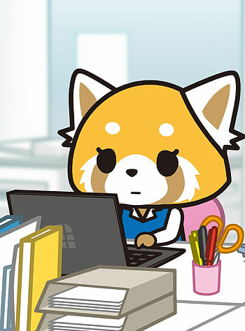 Aggretsuko, Anime obsession, Netflix series, Anime wall art HD phone wallpaper
