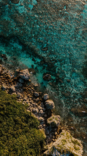Nature, Water, Stones, Sea, View From Above, Shore, Bank HD phone wallpaper