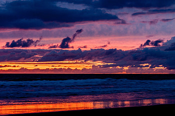 Nature graphy Ocean Seascape Silhouette Sky Sunset Water Waves , nature, graphy, ocean, seascape, silhouette, sky, sunset, water, waves HD wallpaper