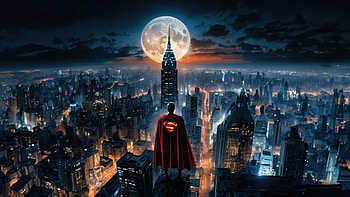 Defying Superman City, superman, superheroes, ai, artwork, digital-art, deviantart HD wallpaper