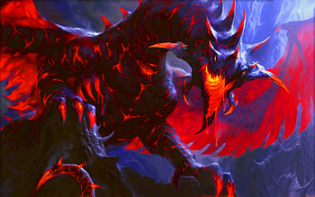 Red Dragon, Magic: The Gathering HD wallpaper