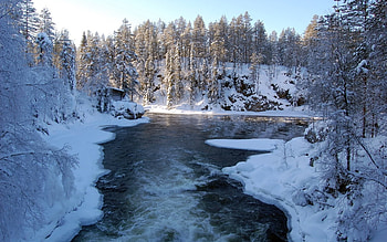 Landscape, Winter, Nature, Rivers, Snow HD wallpaper