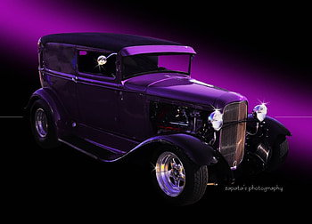 FORD, purple, gangster, car HD wallpaper