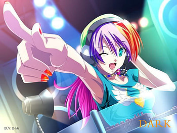 anime dj girl, other, dj, , anime HD wallpaper