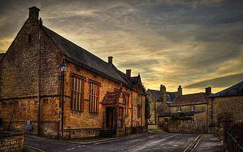 Cities, Road, House, Lantern, Lamp, Roof, Street, Porch HD wallpaper