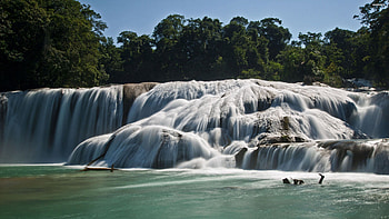 Nature, Waterfall, Mexico, Agua Azul, Blue Waters HD wallpaper