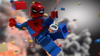 Lego Spiderman, lego, spiderman, cartoons HD wallpaper
