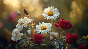 flower, rose, daisy HD wallpaper
