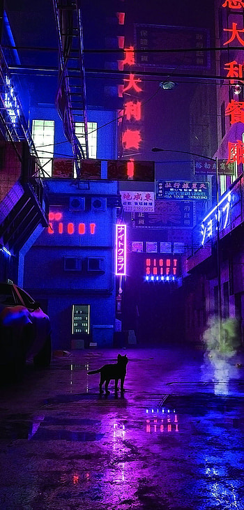 Neon City, Neon City Vaporwave HD phone wallpaper