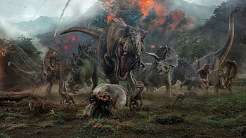 Jurassic World Fallen Kingdom Key Art, jurassic-world-fallen-kingdom, jurassic-world, 2018-movies, movies HD wallpaper