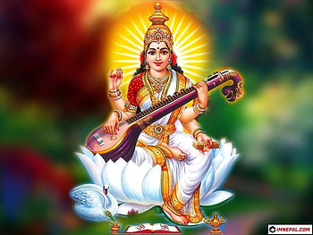 Hindu Goddess Saraswati Mata HD wallpaper