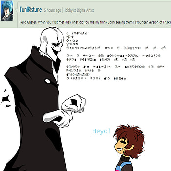... Undertale Ask: W.D Gaster question HD phone wallpaper