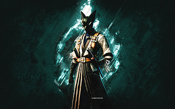 Fortnite Azuki Skin, Fortnite, main characters, turquoise stone background, Azuki, Fortnite skins, Azuki Skin, Azuki Fortnite, Fortnite characters HD wallpaper