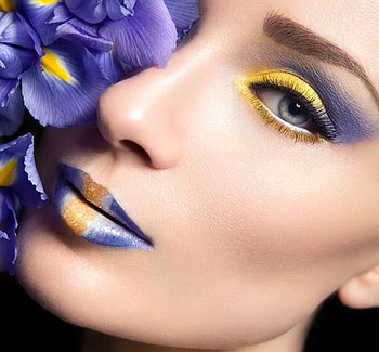 fashion make up, fashion, graphy, art, make up, cool, flowers, models HD wallpaper