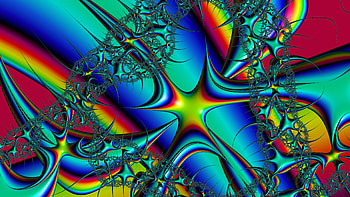 Trippy Psychedelic Fractal, trippy, psychedelic, aesthetic, Abstract, fractal HD wallpaper