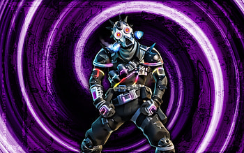 Rage Ruckus, violet grunge background, Fortnite, vortex, Fortnite characters, Rage Ruckus Skin, Fortnite Battle Royale, Rage Ruckus Fortnite HD wallpaper