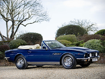 Auto, Aston Martin, Cars, Side View, Shrubs, V8, Volante, 1977 HD wallpaper