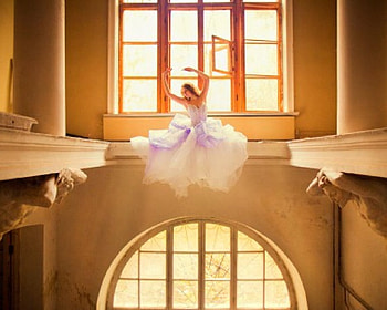 Ballerina, architecture, dancer, woman HD wallpaper