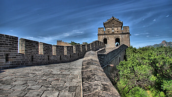 Watchtower, Great Wall of China HD wallpaper