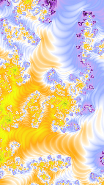 Vertical Fractal Background for Smart - Yellow and Pastel, pastel, yellow, pattern, psychedelic, trippy, Abstract, fractal HD phone wallpaper