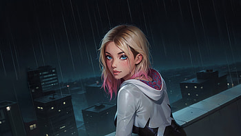 The Fearless Gwen Stacy, gwen-stacy, superheroes, artwork, artist, digital-art, art, deviantart HD wallpaper