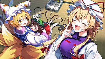 Touhou Trio Fun: Yukari, Ran & Chen in Anime Glory, Yukari Yakumo, Ran Yakumo, Chen (Touhou), Anime, Touhou HD wallpaper