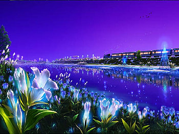 Fantasy Railroad in Autumn, flowers, abstract, fantasy, railroad HD wallpaper