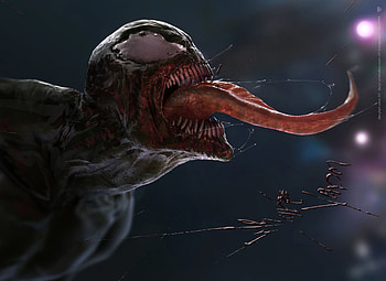 Venom Digital Artwork, venom-movie, venom, movies, 2018-movies, superheroes, supervillain, artist, digital-art, artwork HD wallpaper