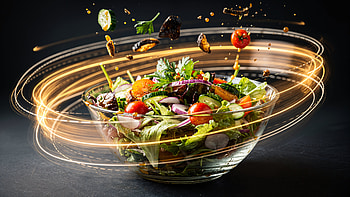 Vibrant Salad Swirl — HD wallpaper