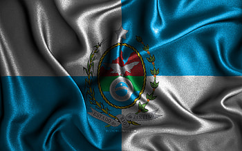 Rio de Janeiro flag, , silk wavy flags, brazilian states, Day of Rio de Janeiro, fabric flags, Flag of Rio de Janeiro, 3D art, Rio de Janeiro, South America, States of Brazil, Rio de Janeiro 3D flag, Brazil HD wallpaper