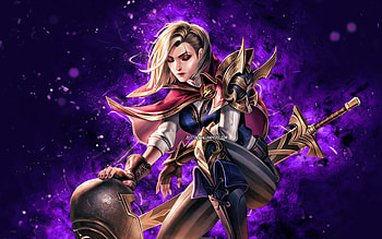 Bendetta, , violet neon lights, Mobile Legends, creative, Legend Skin, Bendetta Guide, Bendetta Mobile Legends, Bendetta Skin HD wallpaper