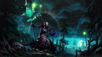 :: Mage, trees, fences, World of Warcraft, undead, grass HD wallpaper