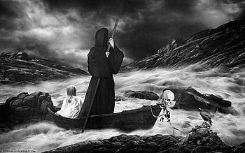 trip to the end, boat, water, ocean, wave HD wallpaper
