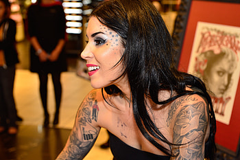 Kat Von D, Celebs, Tattoos, Brunette HD wallpaper