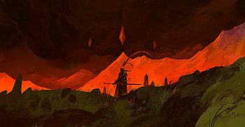Crimson Knight: Fantasy, fantasy, knight HD wallpaper