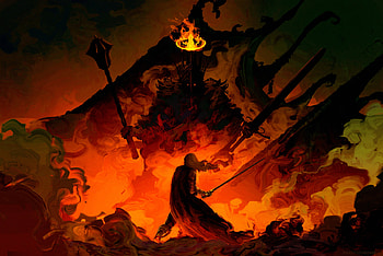 Eowyn Vs The Witch King, artist, artwork, digital-art, artstation HD wallpaper