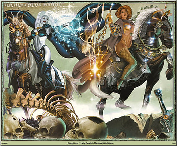 opposite, 2 x lady, strugle, horse, war HD wallpaper