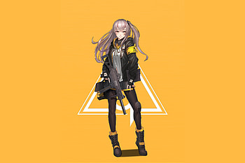 Soldier, ump45, minimal, Girls Frontline HD wallpaper