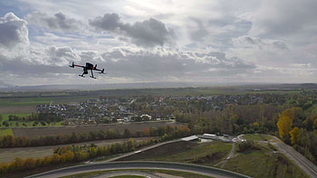 Connected drones, Technology, Communication, Data sharing HD wallpaper