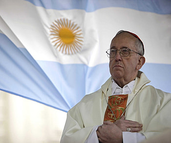 Pope Francis, Hands, flag, Francis, Pope HD wallpaper